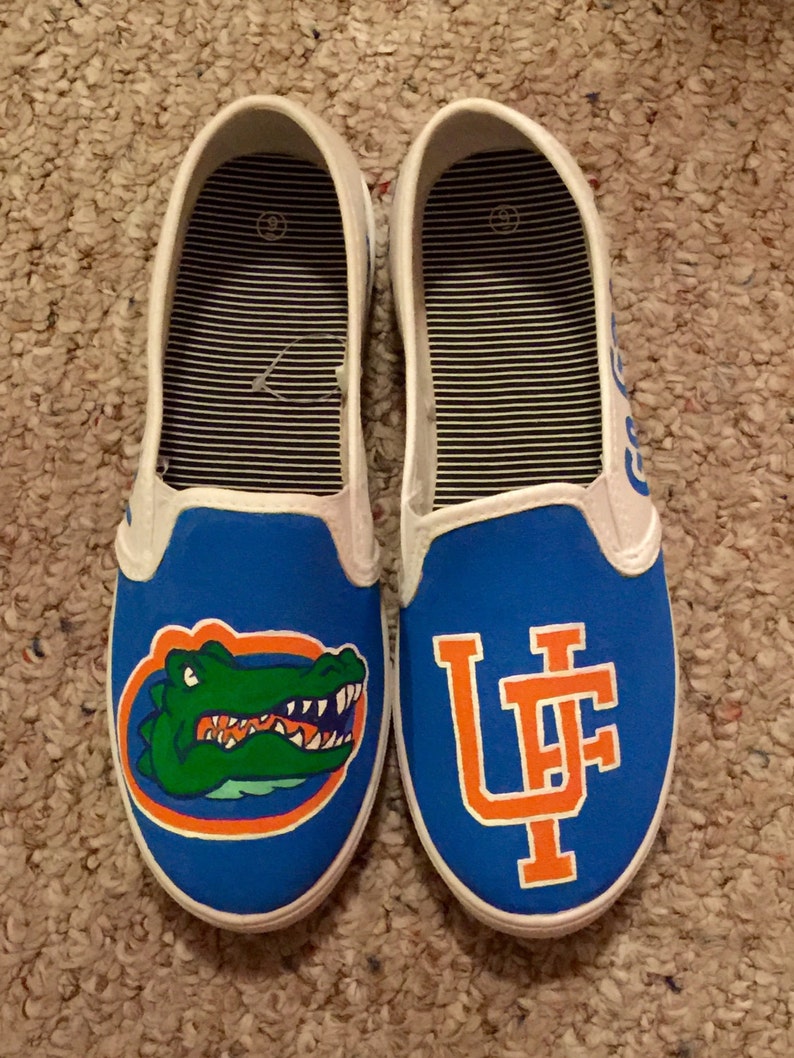 Florida Gator Custom Painted Shoes. Go Gators Etsy