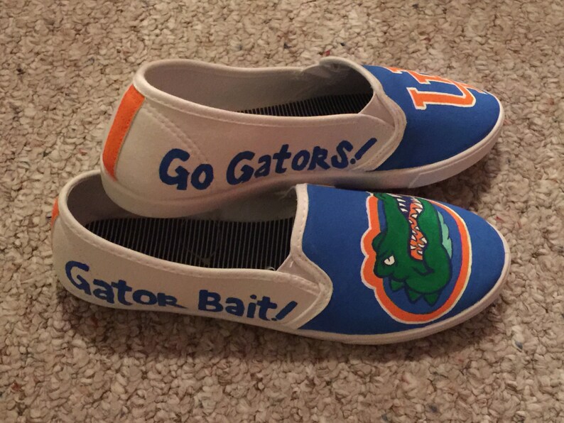 Florida Gator Custom Painted Shoes. Go Gators Etsy