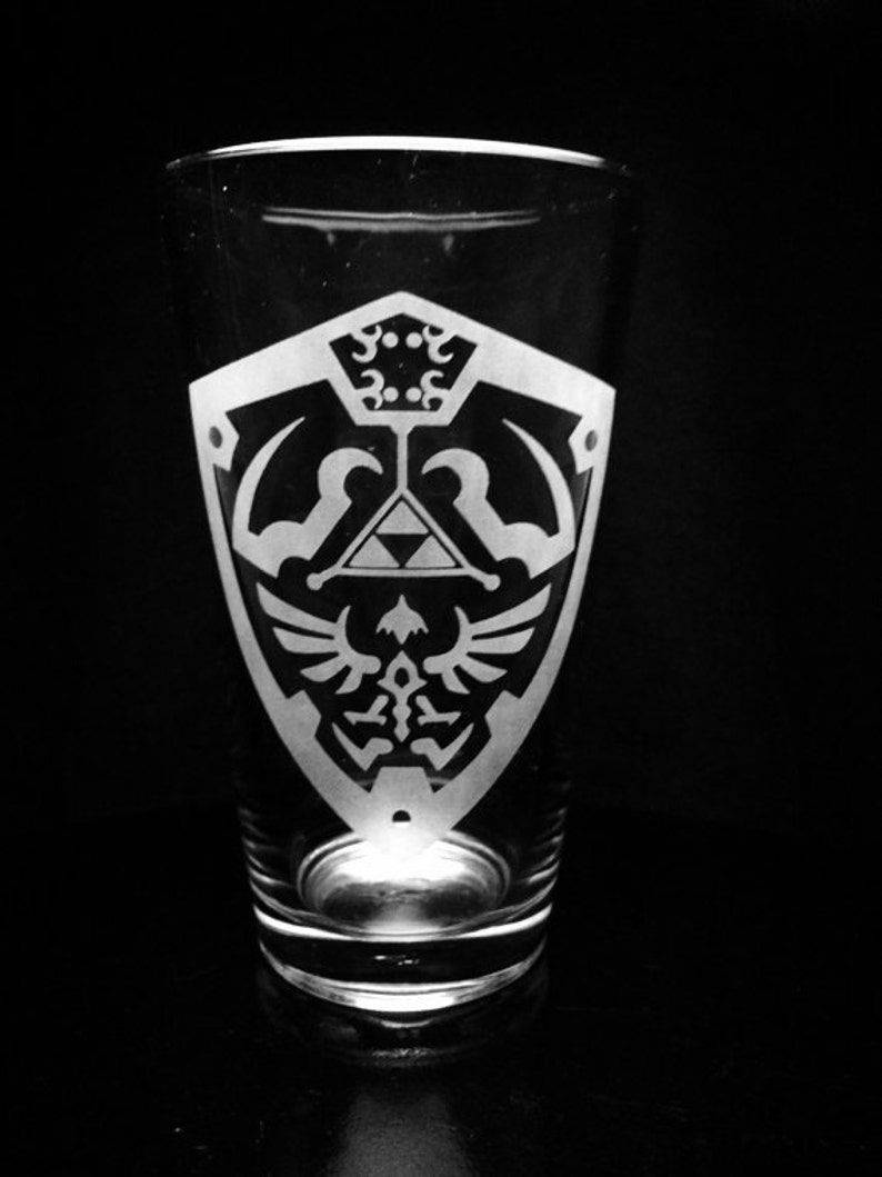 Legend of Zelda Pint Glass Set of 4 Etsy