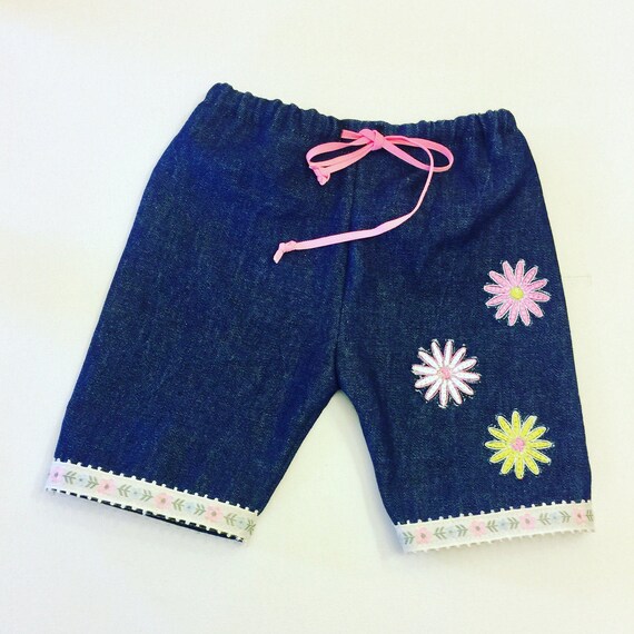 jeans with flowers