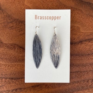 Handcrafted Dangle Earrings | Texture | Brass | Silver | Copper