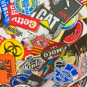 vintage patches collector / patches lover gift idea / patch collector  present  Sticker for Sale by anodyle
