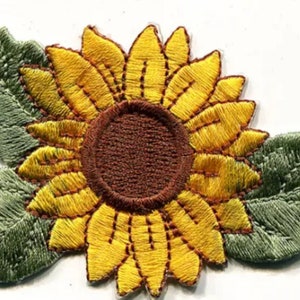 Zonnebloempatch Opstrijkklare patch Geborduurde plamuurpatch Hoedbalkpatch Tuin zomer