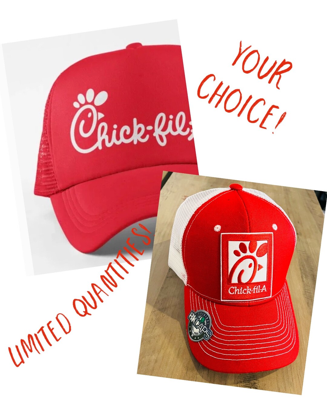 Chick-fil-a Hat Brand New Fast Food Drive Thru Costume Uniform Cap ...