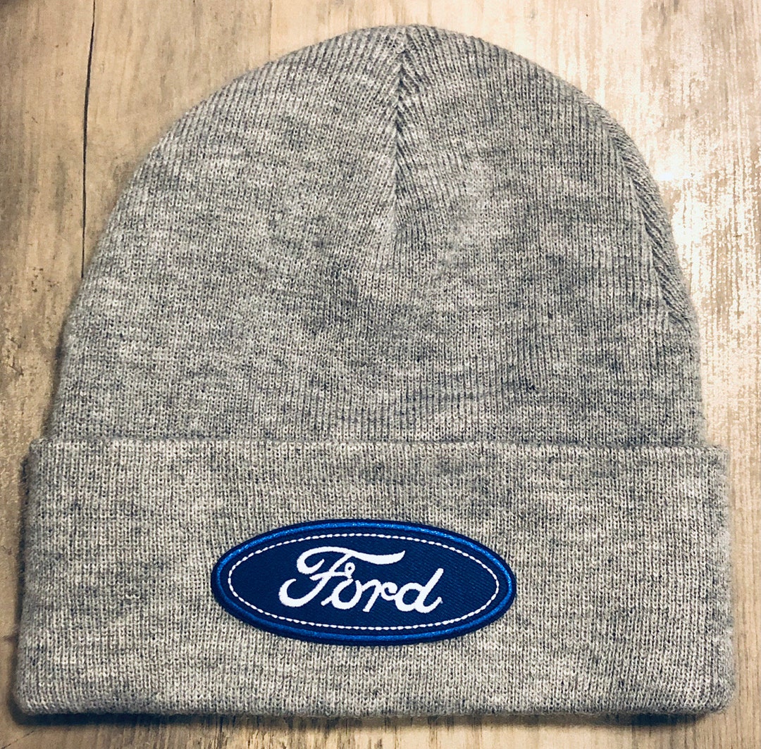 FORD Beanie Toboggan Winter Hat Brand New Embroidered Patch Etsy