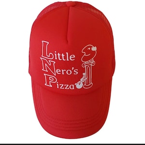 Little Nero’s Pizza Hat Brand New Cap Home Alone Pizza Christmas Movie Delivery Stocking Stuffer Foam Trucker Shirts Also Available