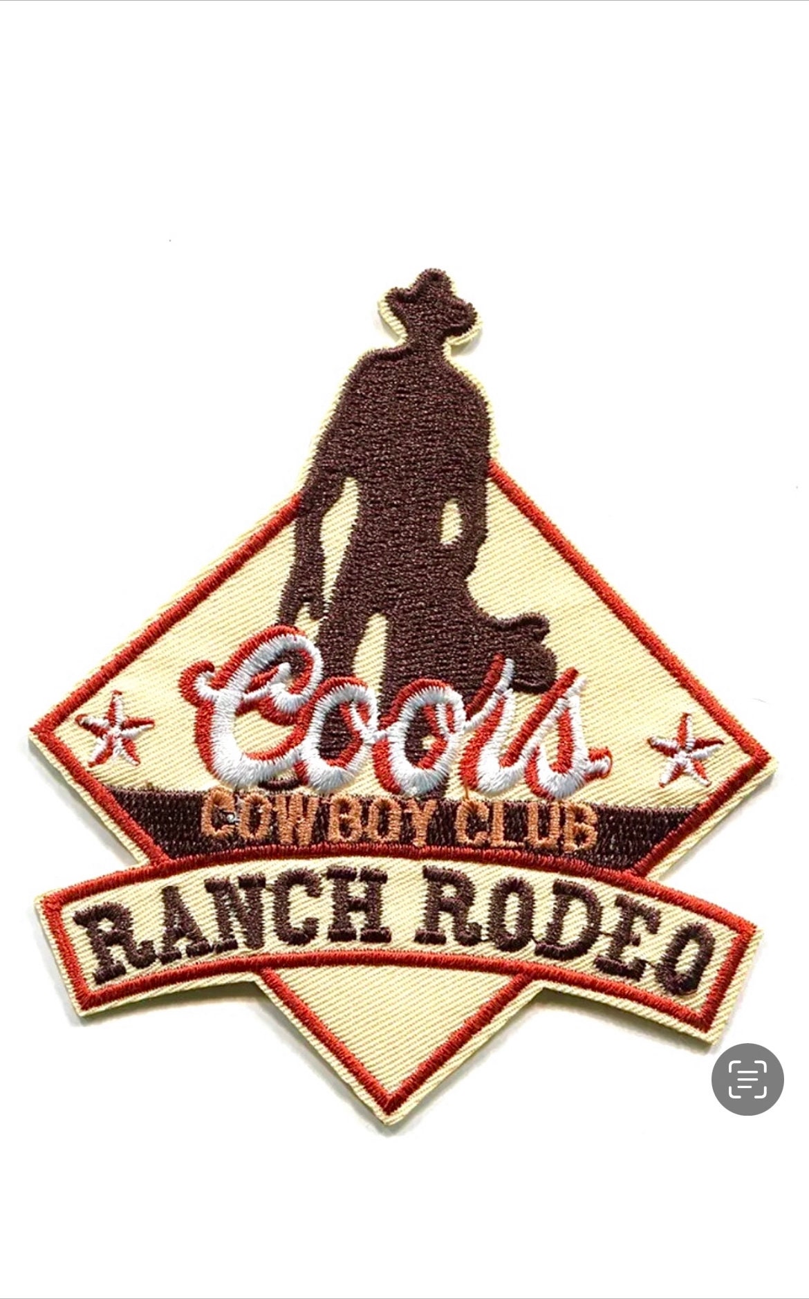 100% Leather Festa do Peão de Boiadeiro Barretos Cowboy Rodeo Sew On Patch