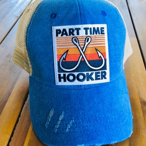 Full Time Dad Part Time Hooker Baseball Hats for Men Adjustable Dad Hat  Gift for Men/Women Trucker Cap,Black