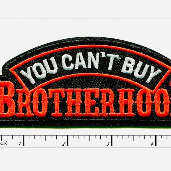 You Can’t Buy BROTHERHOOD Harley Colors Motorcycle Patch Iron On Ready Brand New Amazing Quality! Vest Biker