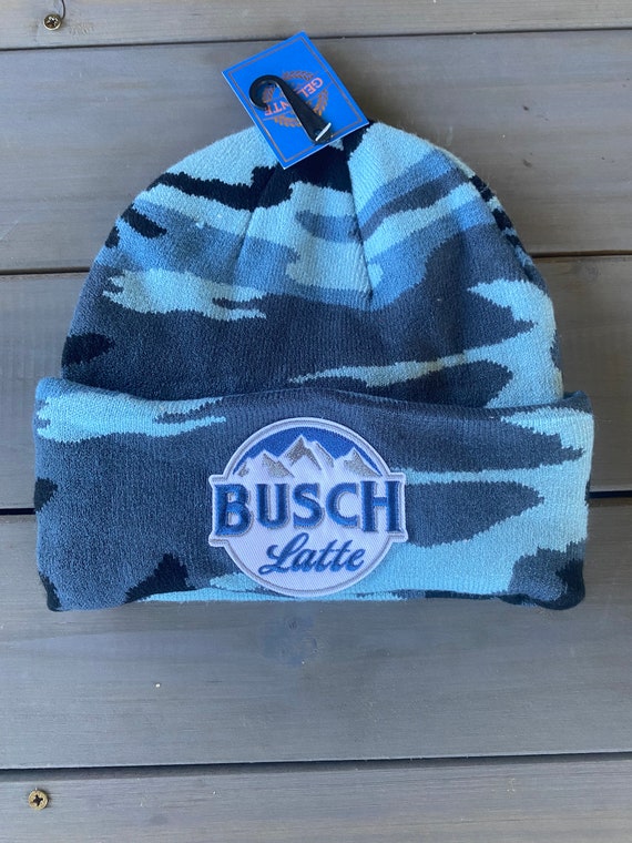 blue camo beanie