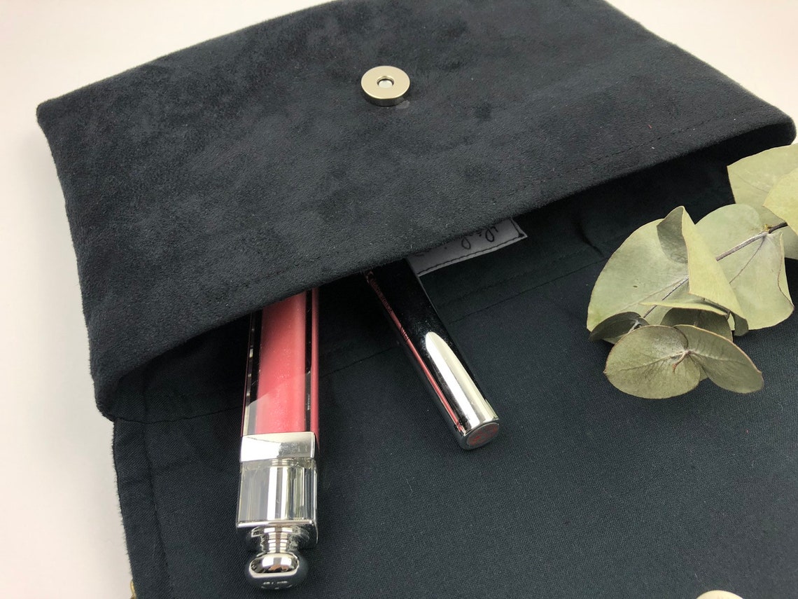 Pochette de soir?�e noire et dor?� ideale pour accessoiriser une | Etsy France
