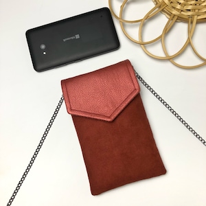 Telefoonhoesje smartphonehoesje bordeauxrood iriserend