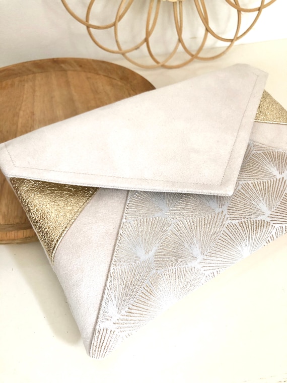 Pochette champagne doré cheap