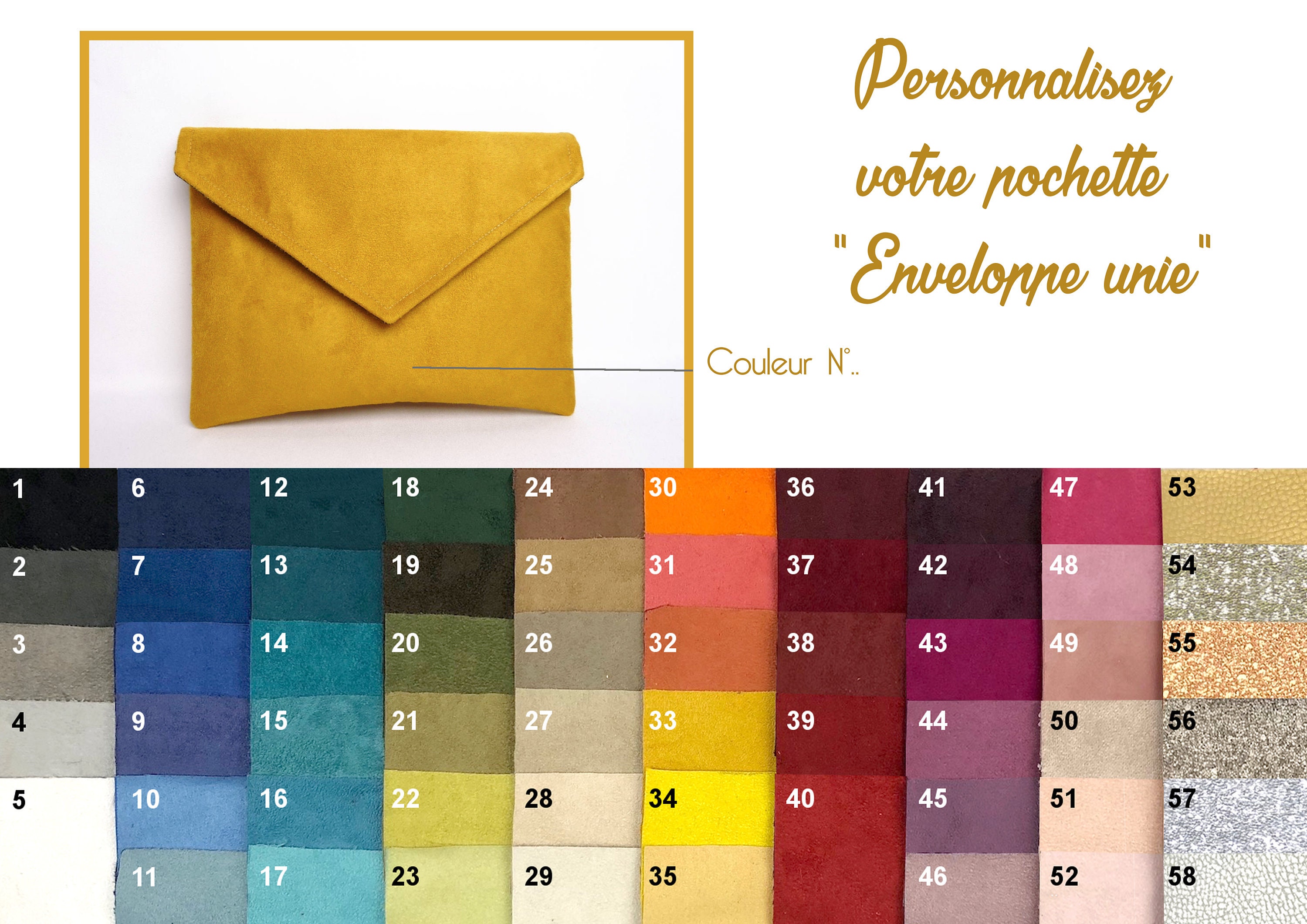 Monogram Clutch Bag Personalised Envelope Clutch Purse -  Israel