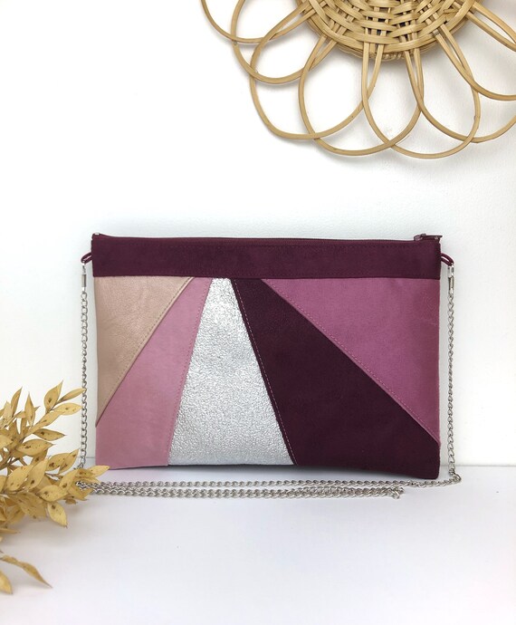 Plum coloured clutch best sale bag
