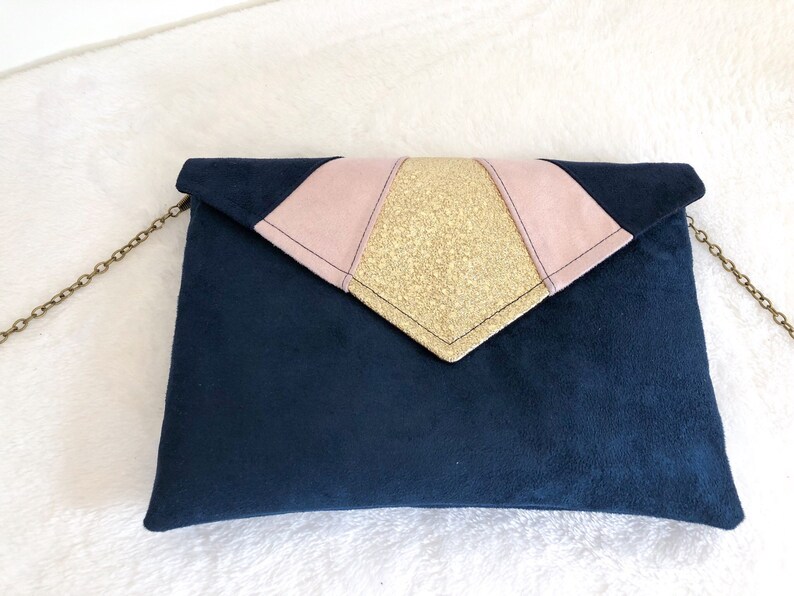 navy evening bolsa