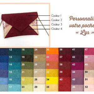 Pochette à personnaliser idéale pour une soirée un mariage image 1