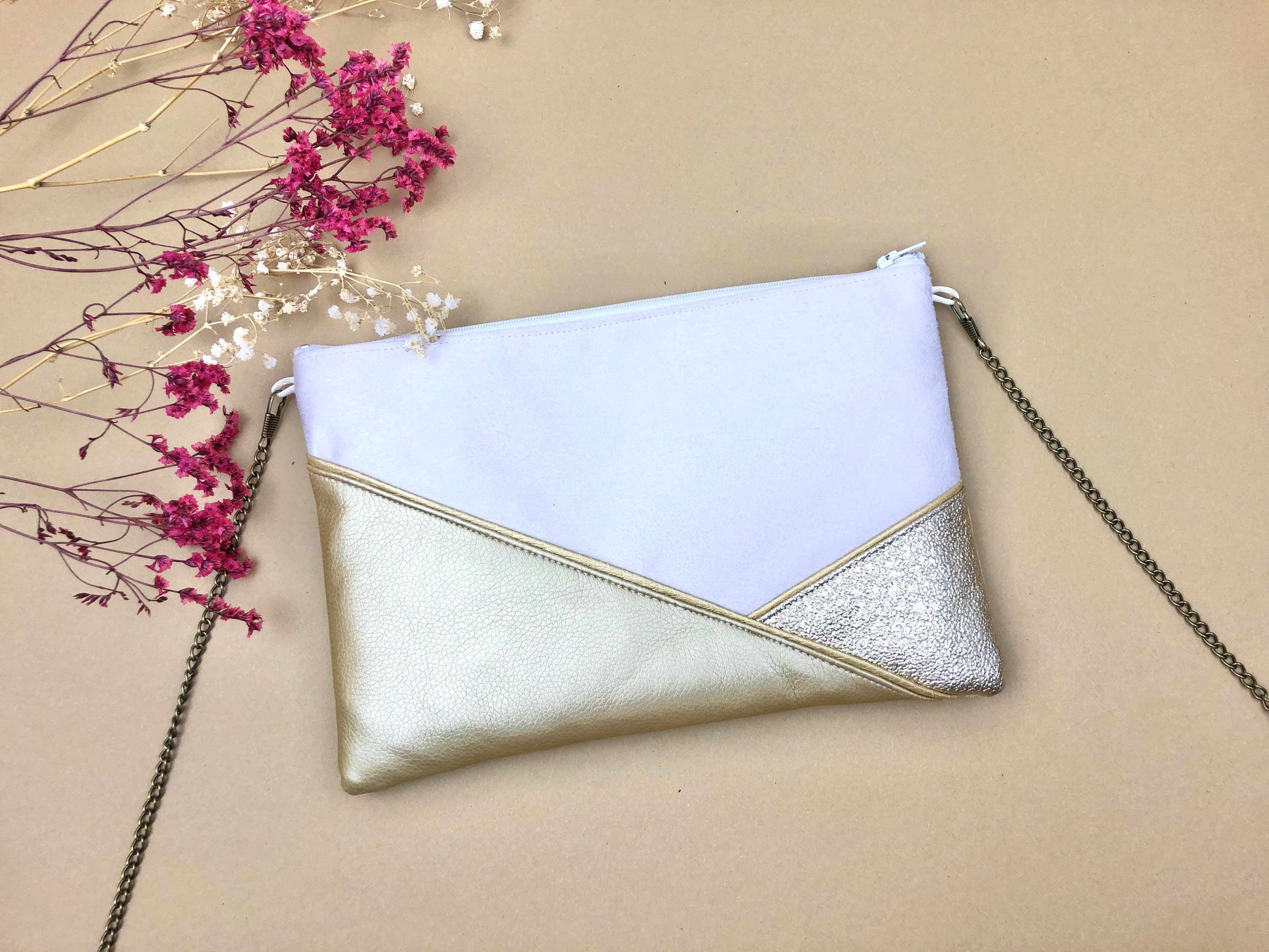 Beige and Gold Pochette Bag Perfect for an Evening Outfit or a -   Denmark