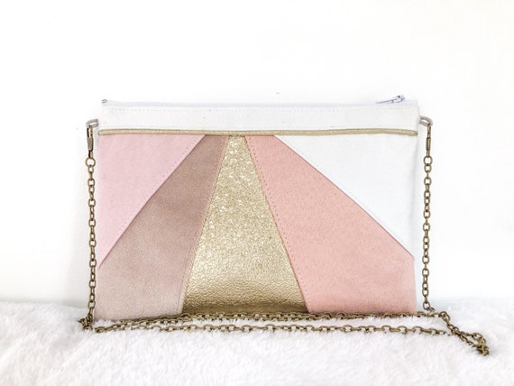 light pink evening bag