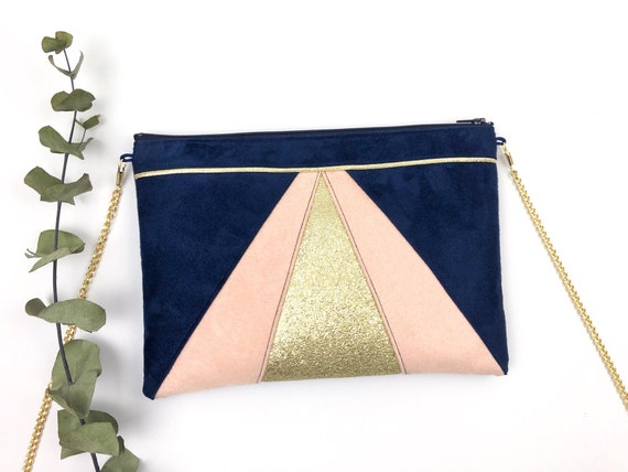 pastel blue clutch bag