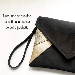 Pochette beige écru et doré parfaite pour accessoiriser une tenue d'été mariage soirée image 4