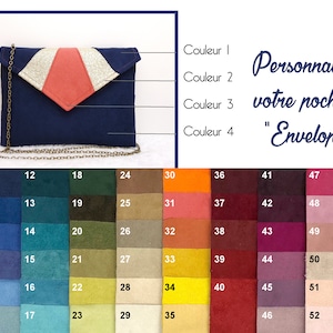 Customize wedding clutch, custom envelope clutch, wedding evening clutch, bridesmaid clutch, suede clutch