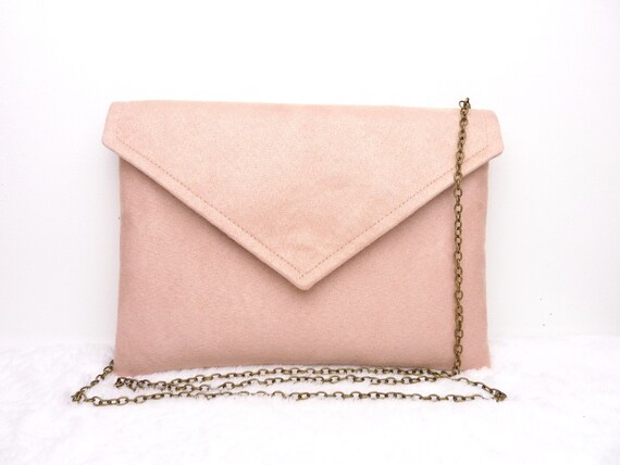 powder pink clutch bag