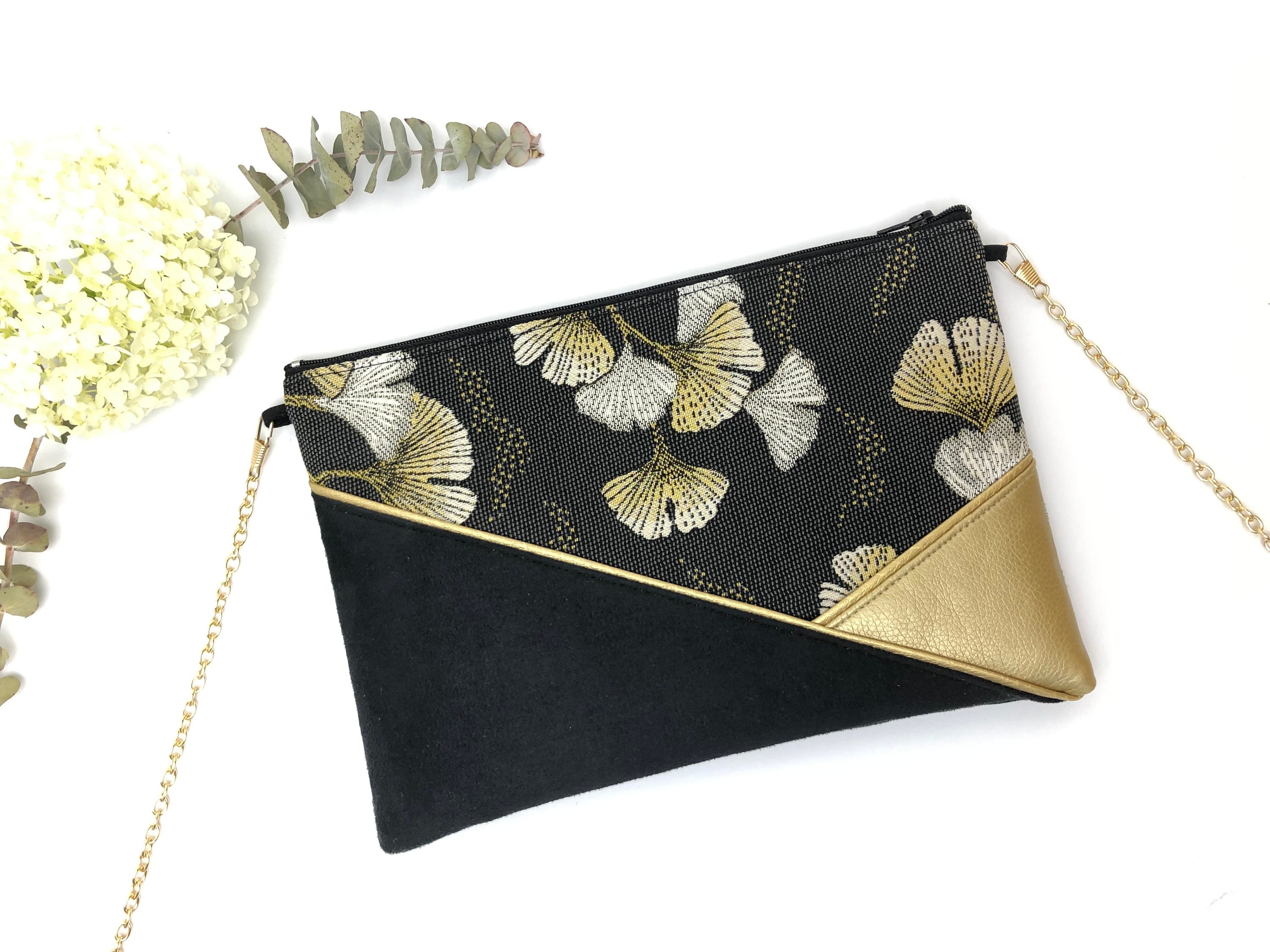 Black and yellow clutch bag clearance