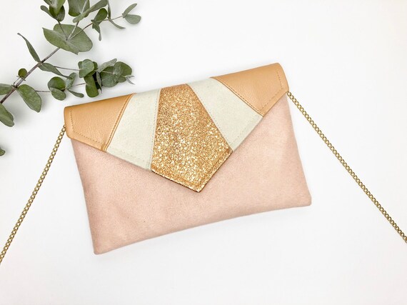 pochette rose gold