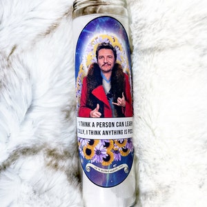 Pedro Pascal Pop Culture Votive Candle
