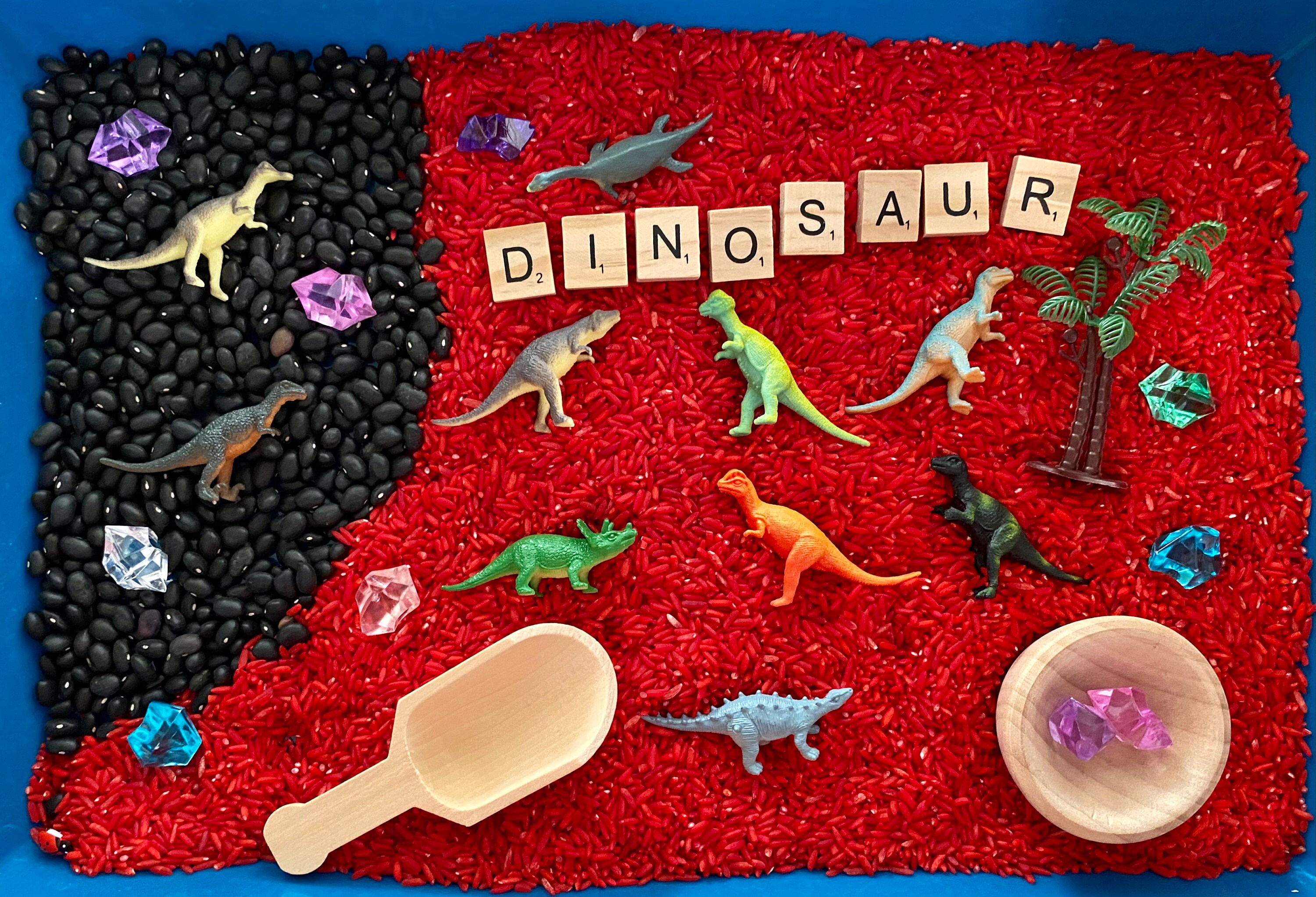 & more! Dinosaur Sensory Rice Kit Comes with 6c rice Great for creative ...