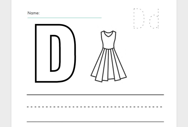 Printable Alphabet Playdoh Worksheet X26 Tracing Letters Etsy
