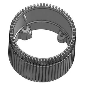 Cylinder for 1926 and later Gearhart Circular Sock Knitting Machines (4.830" OD Cylinder)