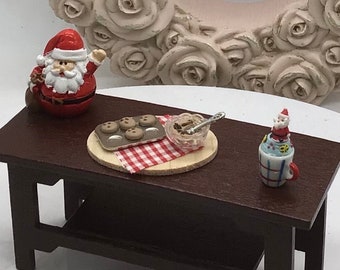 Miniature Dollhouse Christmas I Assorted Miniature Christmas Accessories I Miniature 1:12 Scale Christmas Decorations