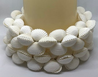 ONE Seashell Candle Ring | Coastal Pillar Candle Holder