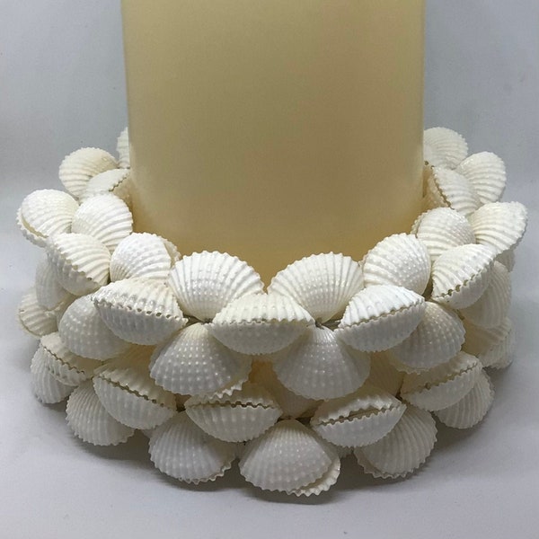 Candle Ring | Candle Holder | Pillar Candle Accents | Pillar Candle Decor | Wedding Candle | Pillar Candle Coastal Additions