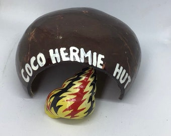 Hermit Crab Home I Hermit Crab Hide Away I Hermit Crab House I Hermit Crab Accessories I Hermit Crab House I Coconut Home For Hermie