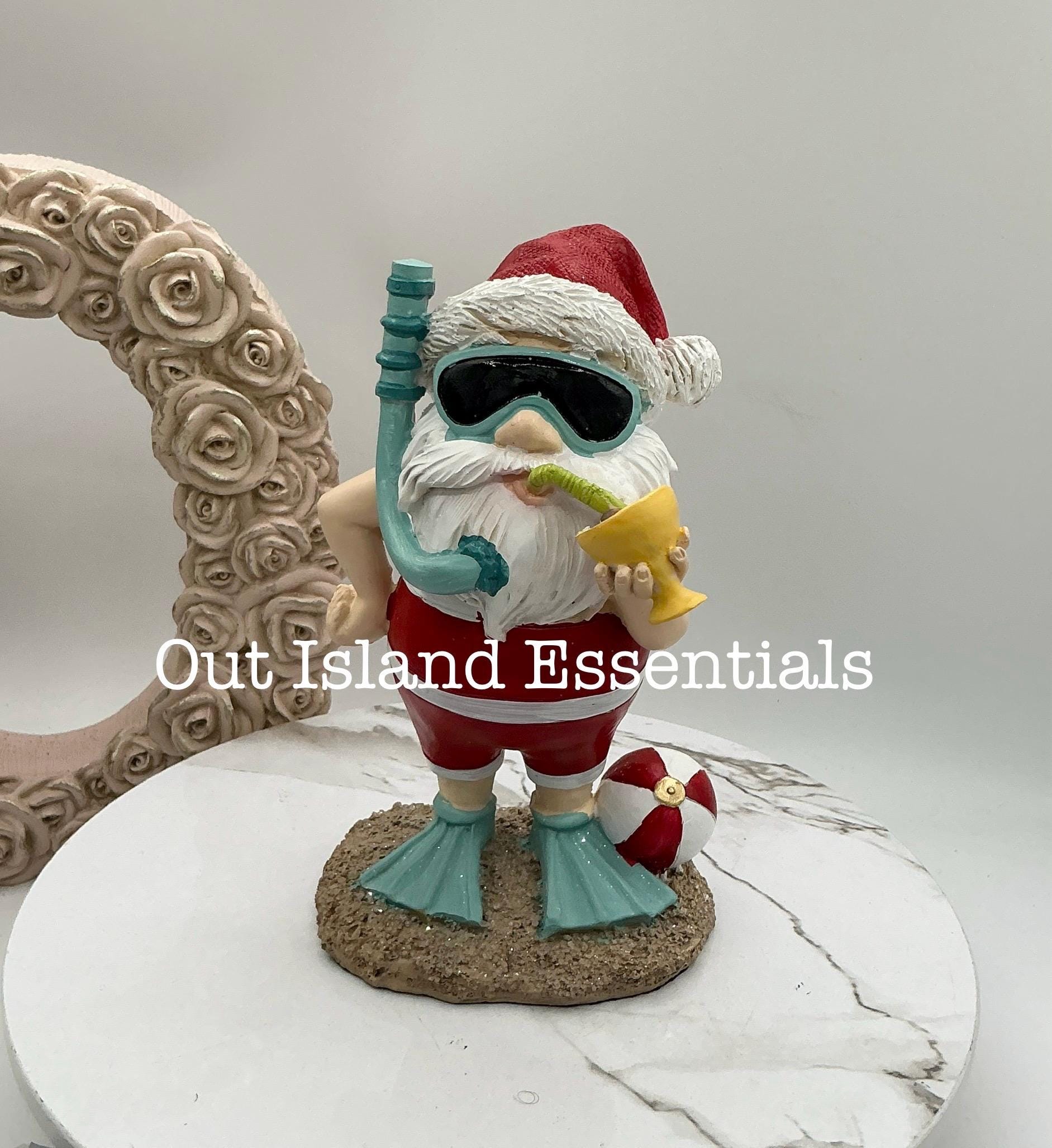 ダイビングサンタのクリスマス像 I ビーチのクリスマスサンタ I