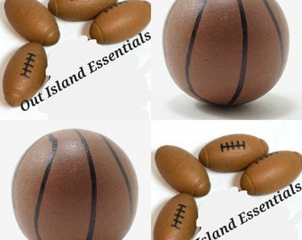 Miniature Sports | Miniature Basketball I Miniature Football I Dollhouse Miniature Sports I Dollhouse 1:12 Scale Team Sports Balls