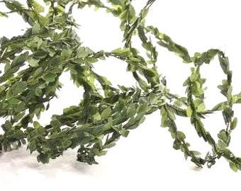 Dollhouse Miniature Baby Boxwood Garland I Select Your Length Garland I Wired Boxwood Garland I 1:12 Scale