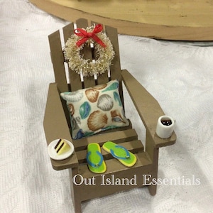 Adirondack Ornament | Christmas Beach Ornament | Adirondack Chair Christmas Ornament | Beach Chair Christmas Ornament | Coastal Christmas