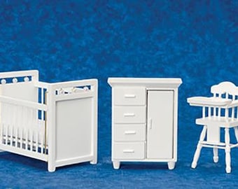 Miniature Nursery Furniture I Dollhouse Miniature Nursery Furniture 1 12 Scale