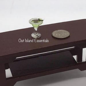 Miniature Margarita I Dollhouse Margarita I Miniature Doll Margarita Drink I Miniature Dollhouse Cocktails I 1:12 Scale Dollhouse Drinks
