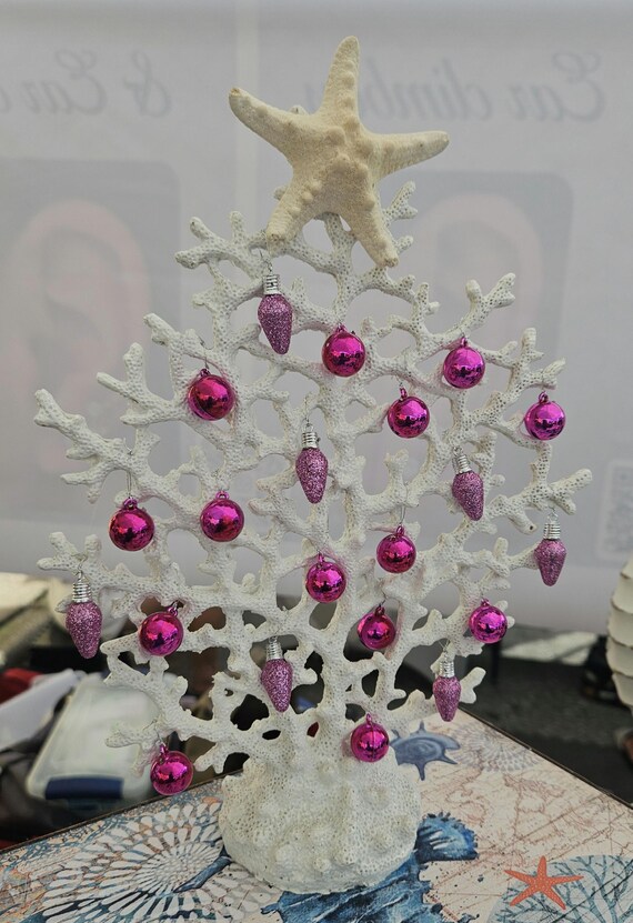Artificial Peacock Branch Coral Plant - White Faux Silk Tree For