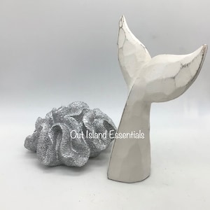 What A Tail | Whale Tail Decoration | Relaxing Calming Whale Tail | Coastal Decor | Peaceful Resin Carved Whale Tail
