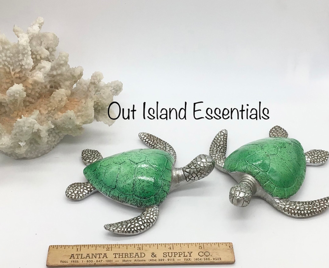 Tabletop Turtle Turtle Decor Table Decor I Turtle Lover Decor I Coastal Table Top or ...