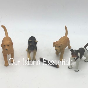 Miniature Family Dogs I Dollhouse Miniature Pet I Miniature Furry Pets I Miniature Terrier Dogs