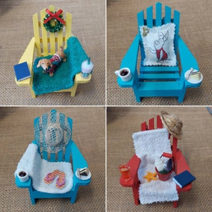 Adirondack Ornament I Christmas Beach Ornament I Adirondack Chair Christmas Ornament I Beach Chair Christmas Ornament I Adirondack Chair