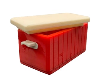 Miniature Dollhouse Cooler I Miniature Doll Cooler I Miniature Dollhouse Beverage Cooler I 1:12 Scale Dollhouse Accessories