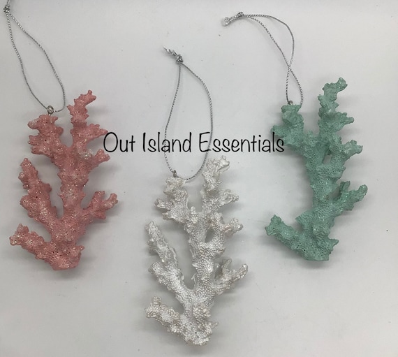 Coral christmas ornaments Clearance